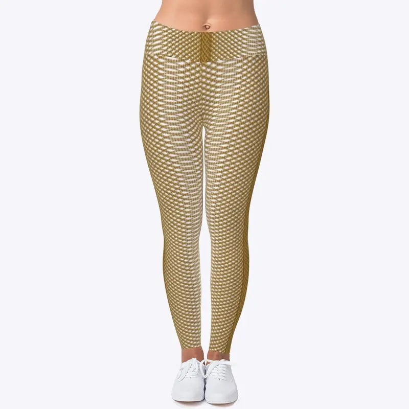 Golden net leggings